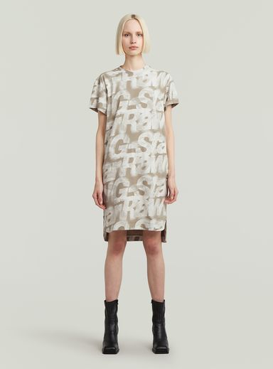 Printed Loose T-Shirt Dress
